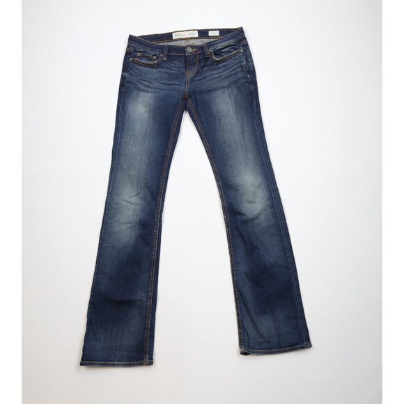 Buckle BKE Womens 27 L Thick Stitch Stretch Stella Bootcut Denim Jeans Blue - Picture 1 of 14
